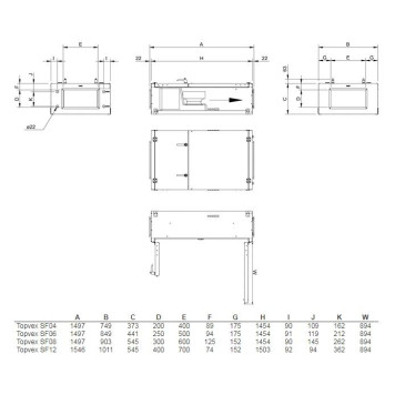 Systemair Topvex SF12 HWH-2